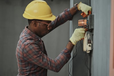 Construction site worker