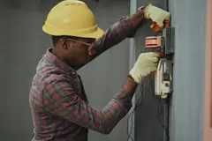 Construction site worker